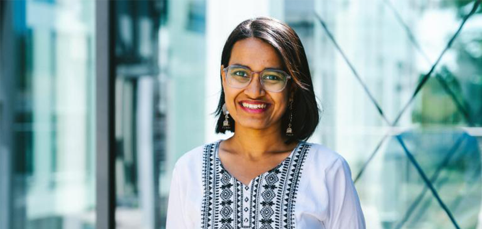 Anwesha Maharana is researching the weather in space